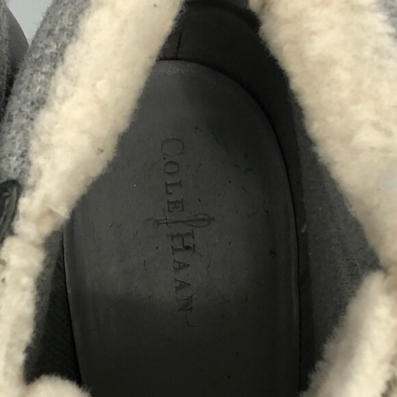 Cole  Haan Henson Winter Waterproof Leather Charcoal wedge booties size 11B - Picture 10 of 16